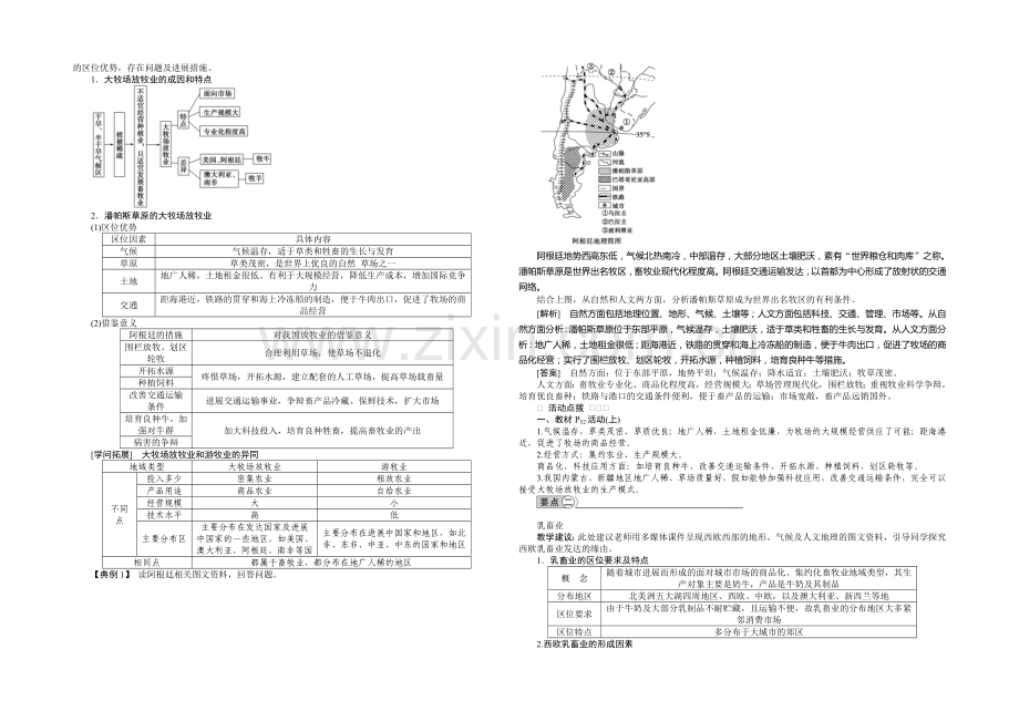 2020-2021学年高中地理(人教版必修2)配套讲练-3.3以畜牧业为主的农业地域类型.docx_第2页