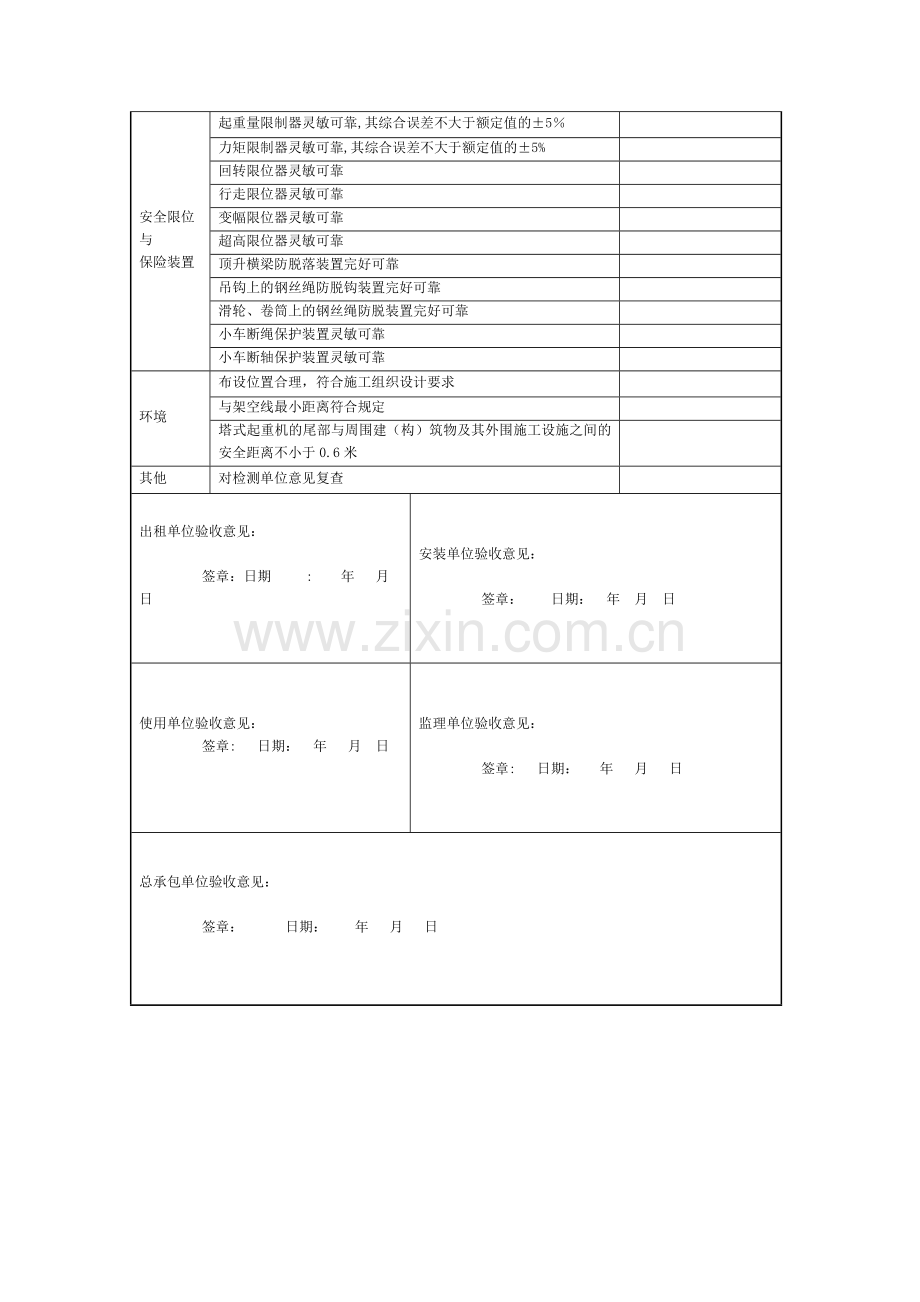 塔吊验收表-(四方).doc_第2页