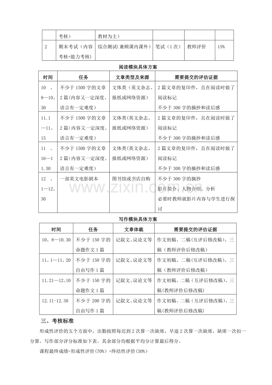 综合英语I-考核方案.doc_第2页