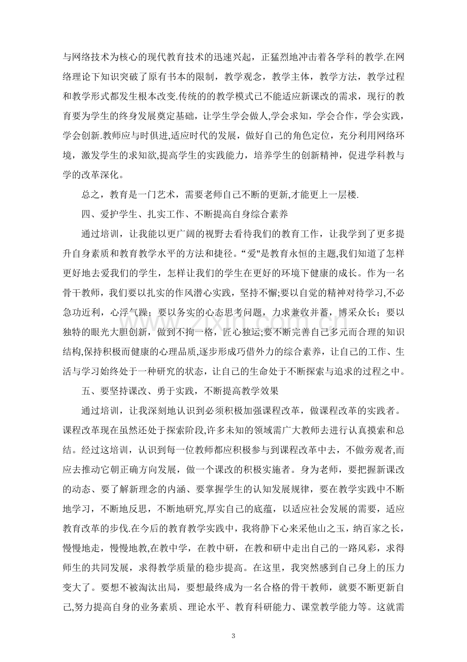 三年骨干教师培训总结及建议.doc_第3页