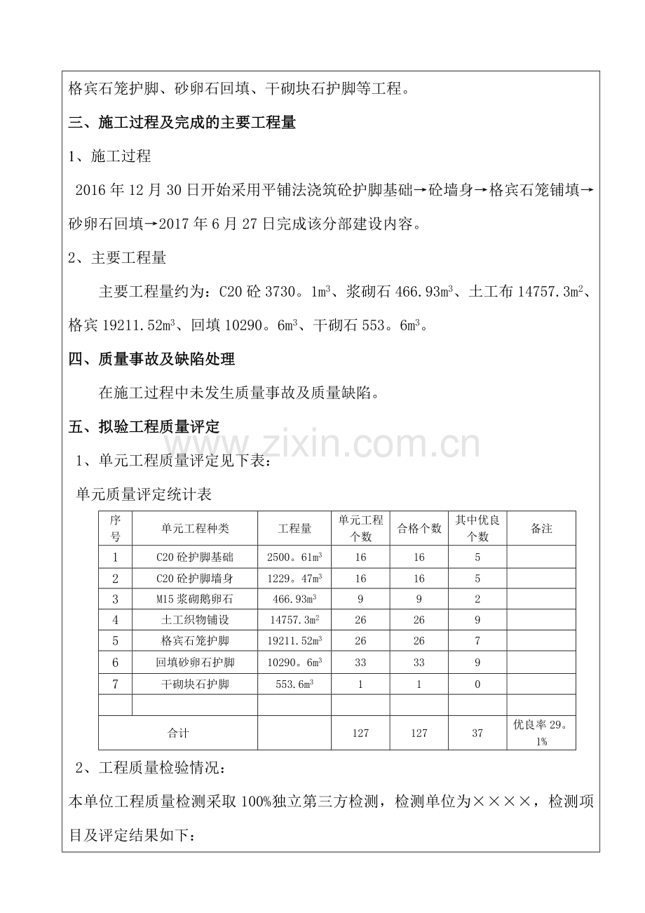 水利项目分部工程验收鉴定书.doc_第2页