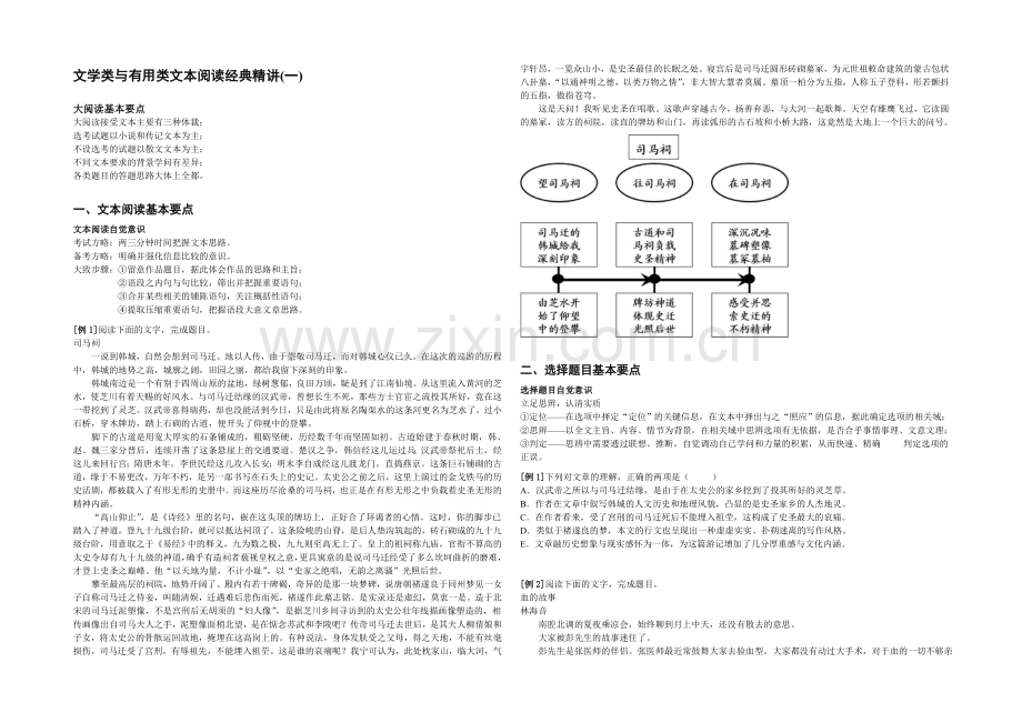 【备考专题】高考语文专题精讲与新题赏析-专题-文学类与实用类文本阅读经典精讲(一).docx_第1页