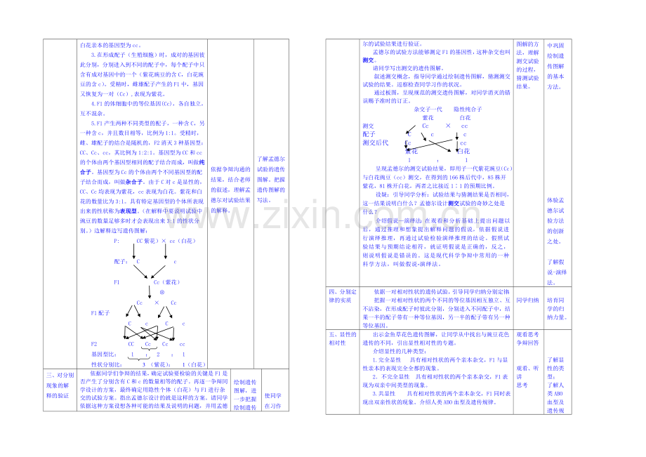 2013-2020学年高一下学期生物必修2教案-(一)第一章第1节.docx_第2页