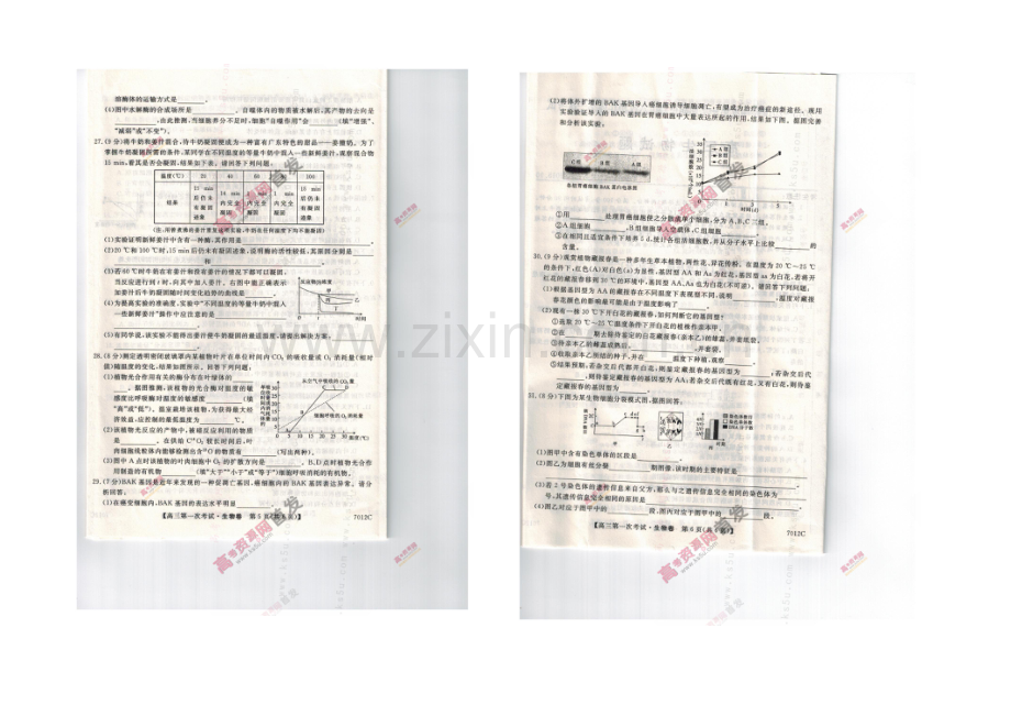 辽宁省葫芦岛市六校协作体2022届高三上学期第一次考试-生物-扫描版含答案.docx_第3页