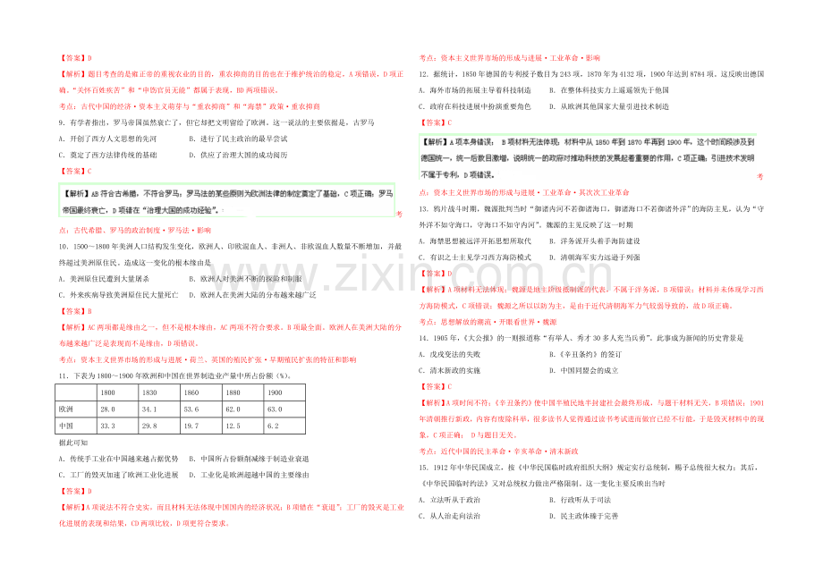 2021年高考真题——历史(海南卷)Word版含解析.docx_第2页