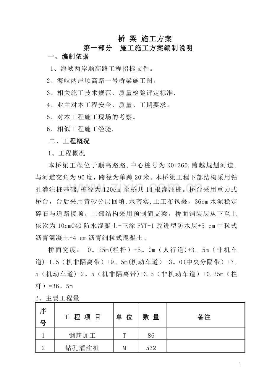 桥梁工程施工方案[1].doc_第1页