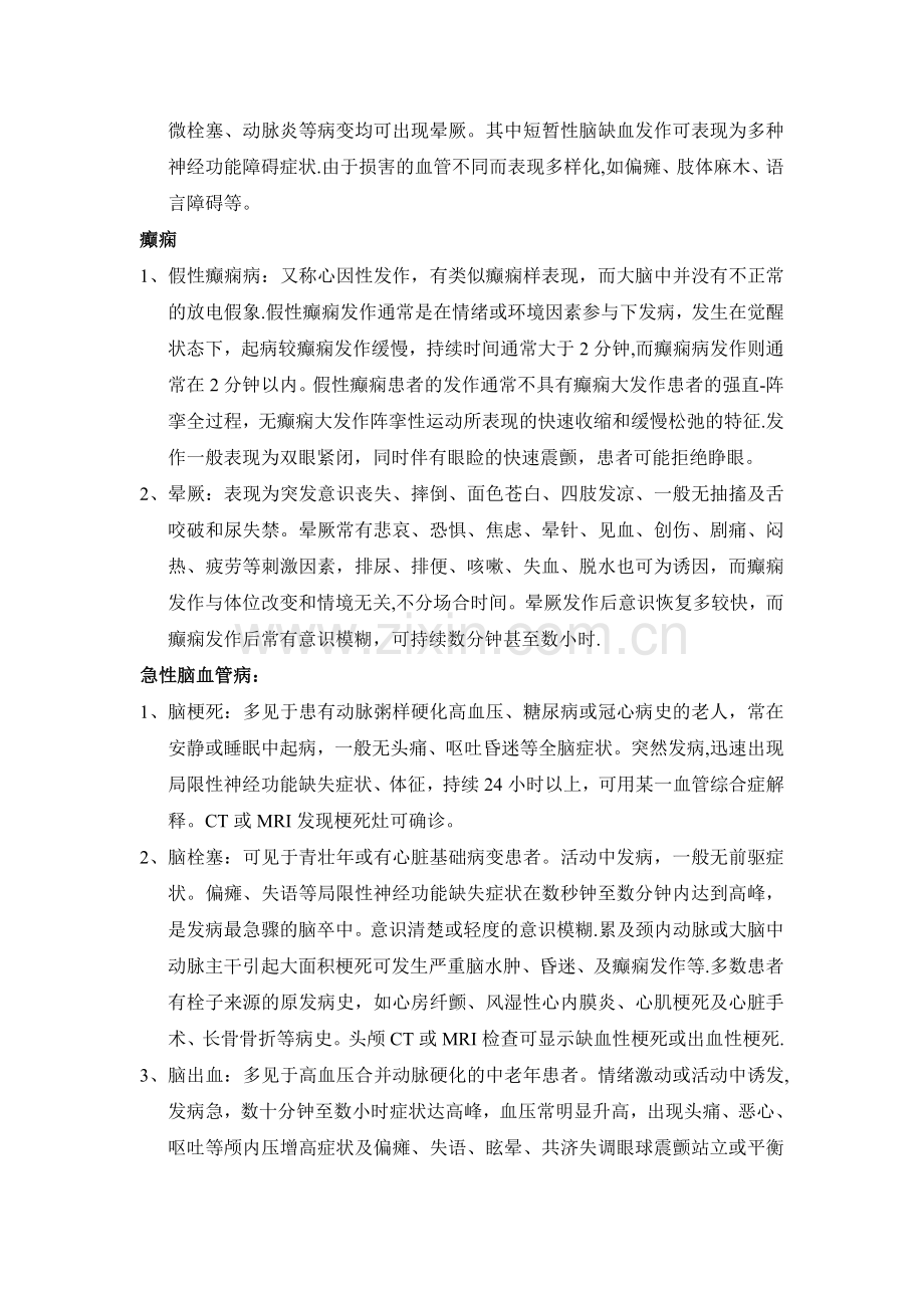 神经内科常见病鉴别诊断.doc_第3页