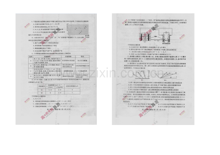 河南省郑州市2021届高三第二次质量预测-理科综合-扫描版含答案.docx_第2页