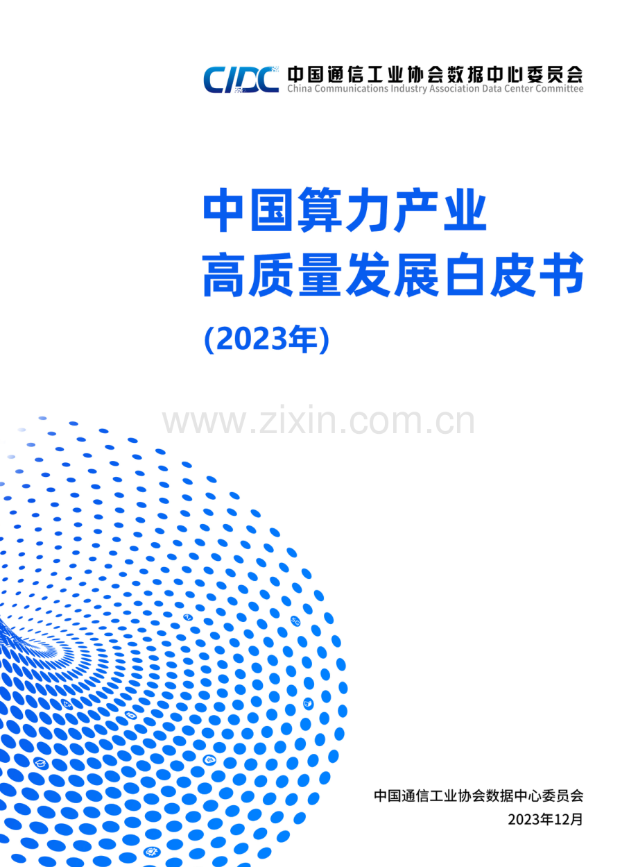 2024年中国算力产业高质量发展白皮书.pdf_第1页