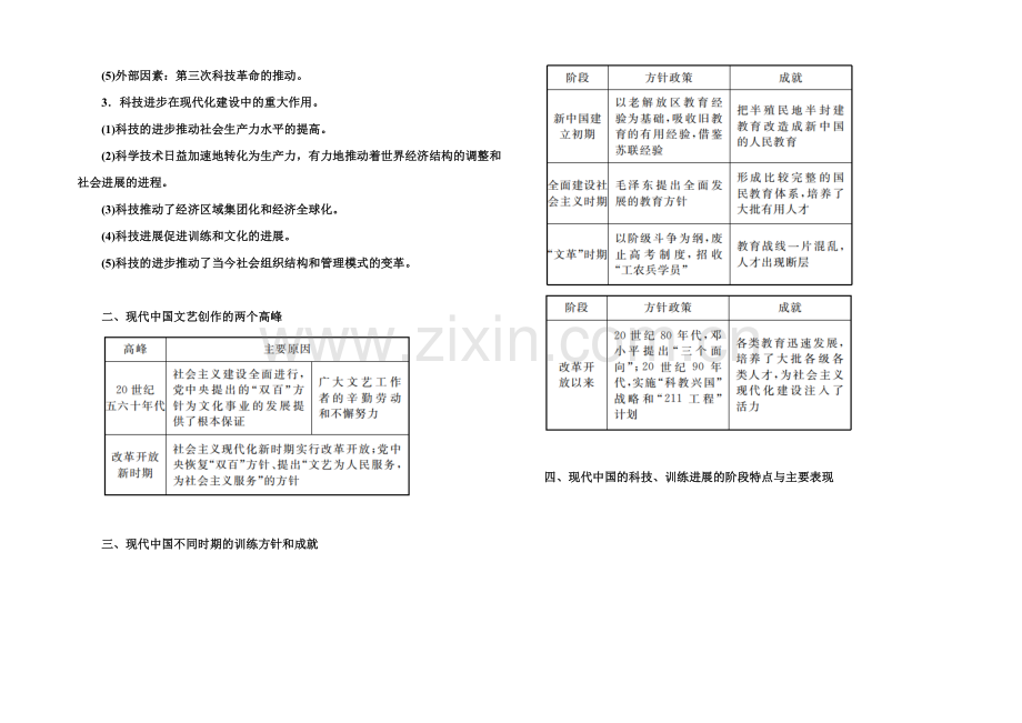 2021-2022学年高二历史人教版必修3-学案：单元归纳7-Word版含解析.docx_第2页