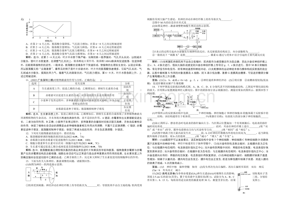 2021年高考总复习(第二轮)·生物(渝闽专用)：专题综合训练(五).docx_第2页