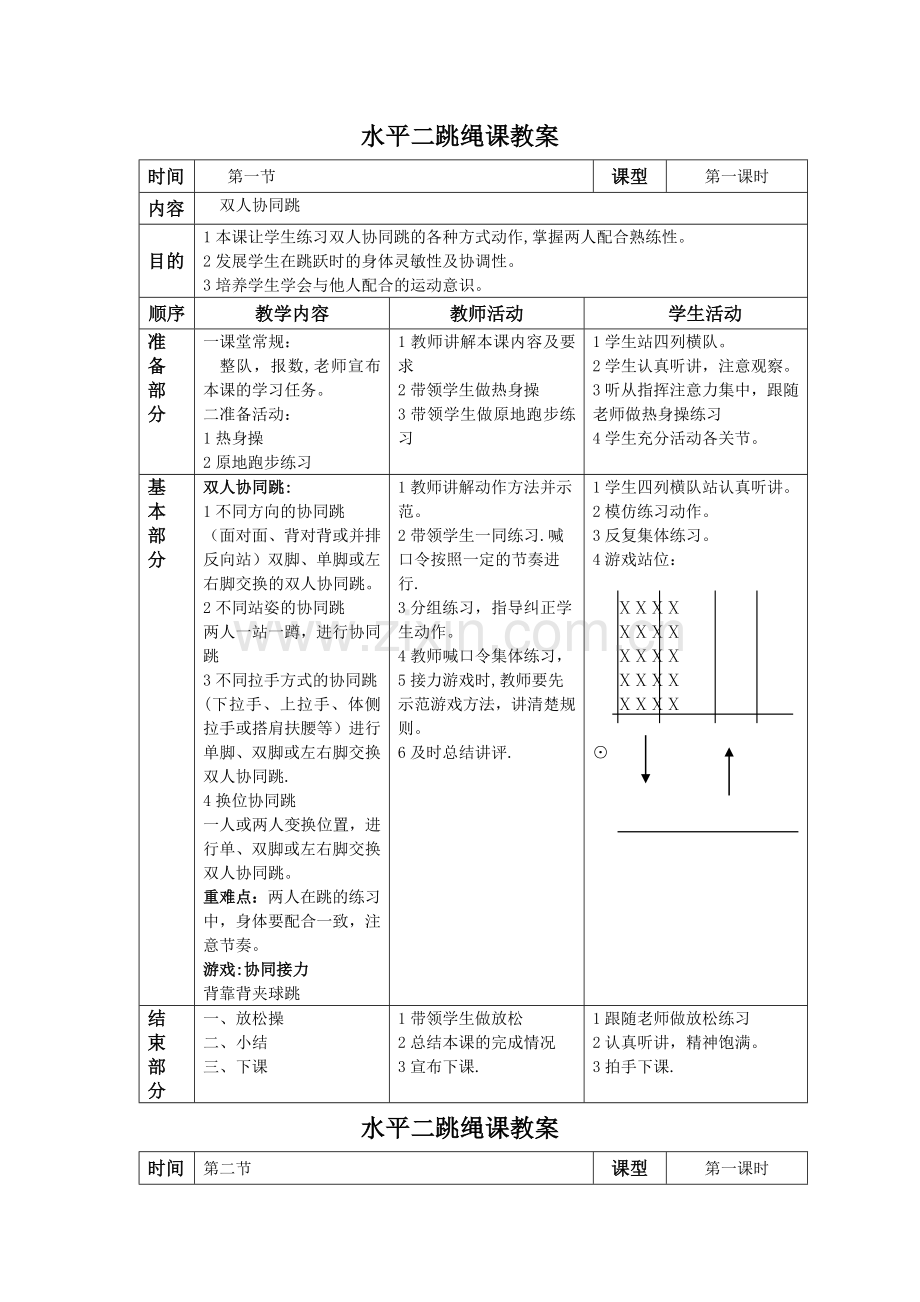 水平二跳绳课教案.doc_第2页