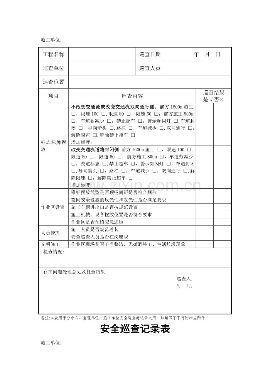 安全巡查记录表.doc_第2页