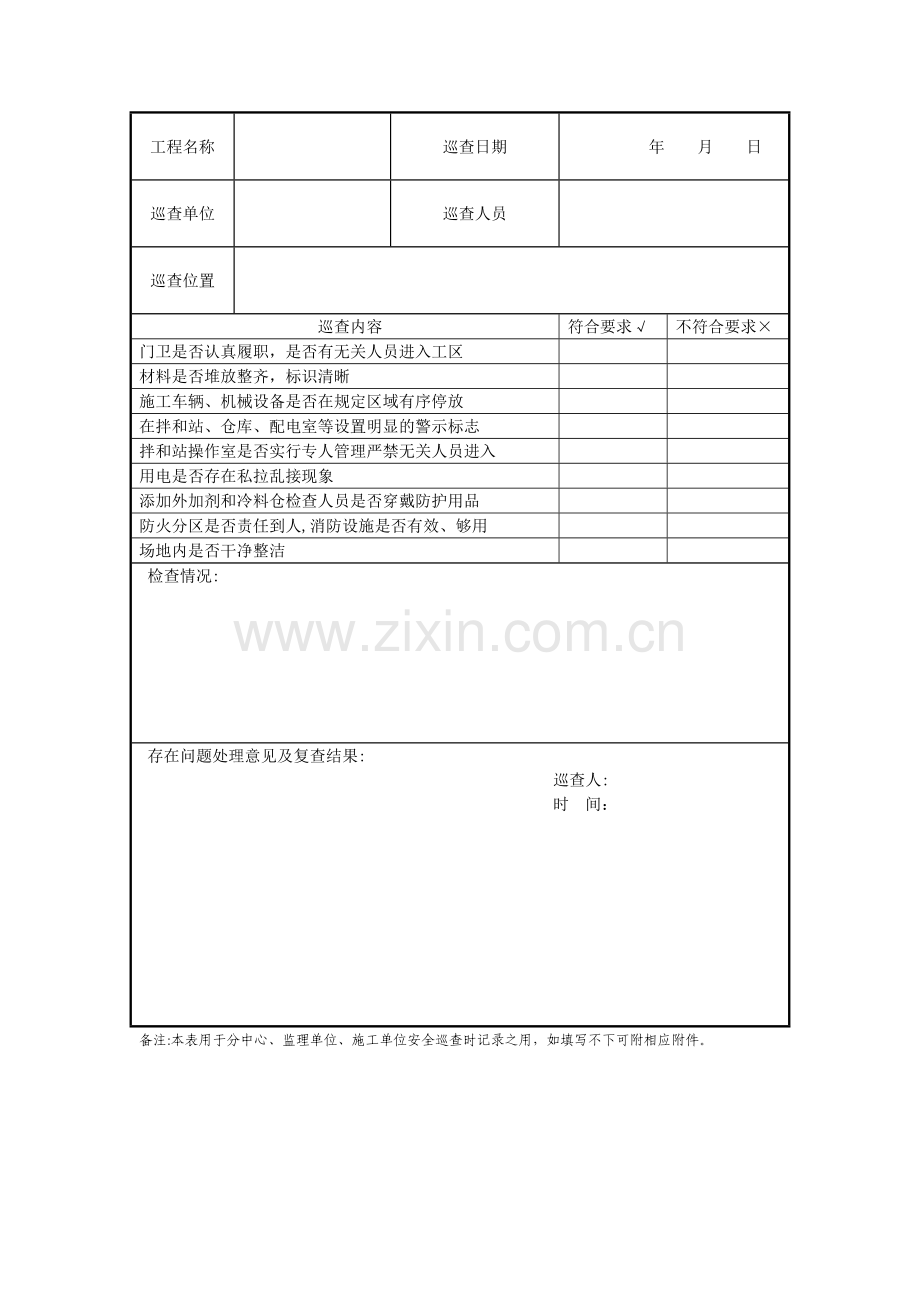 安全巡查记录表.doc_第3页