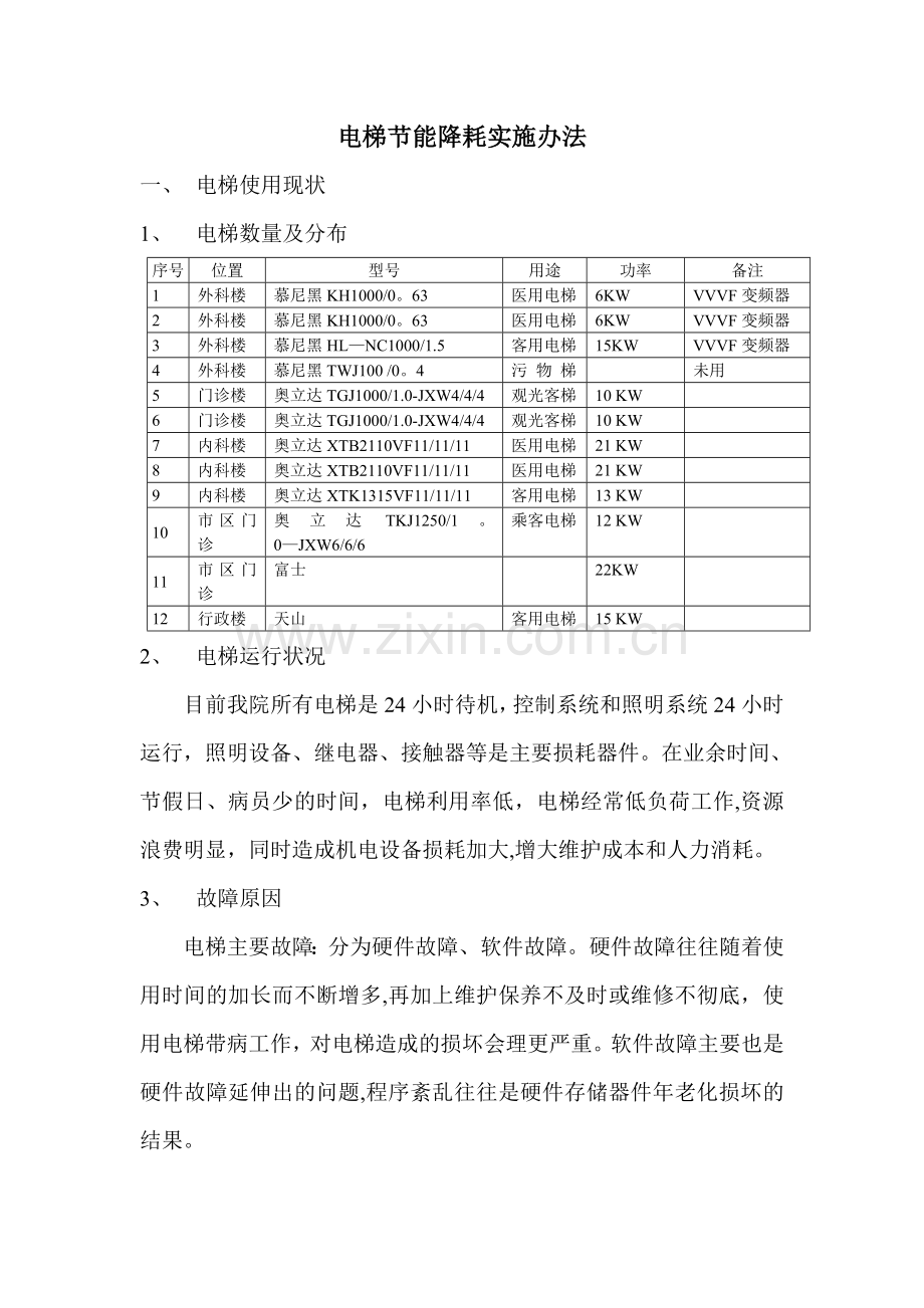 电梯节能降耗管理办法.doc_第1页