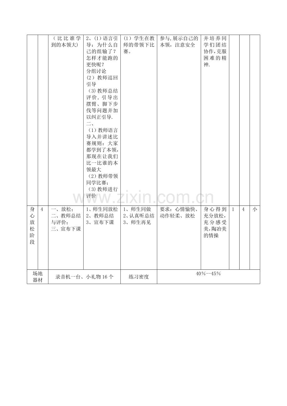 小学体育《快速跑》教案设计.doc_第3页