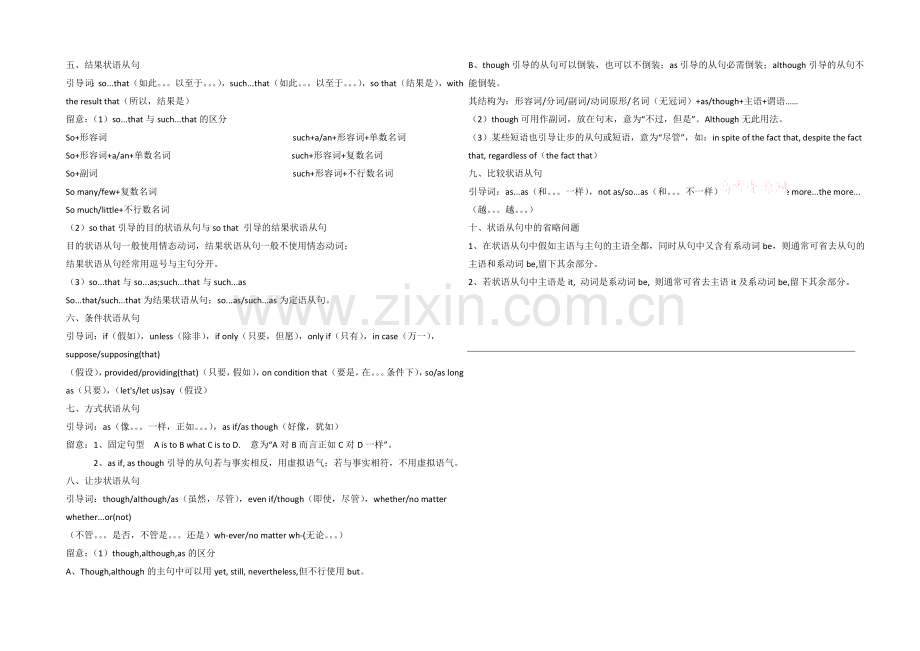 2021高考英语高频考点专题二：状语从句.docx_第2页