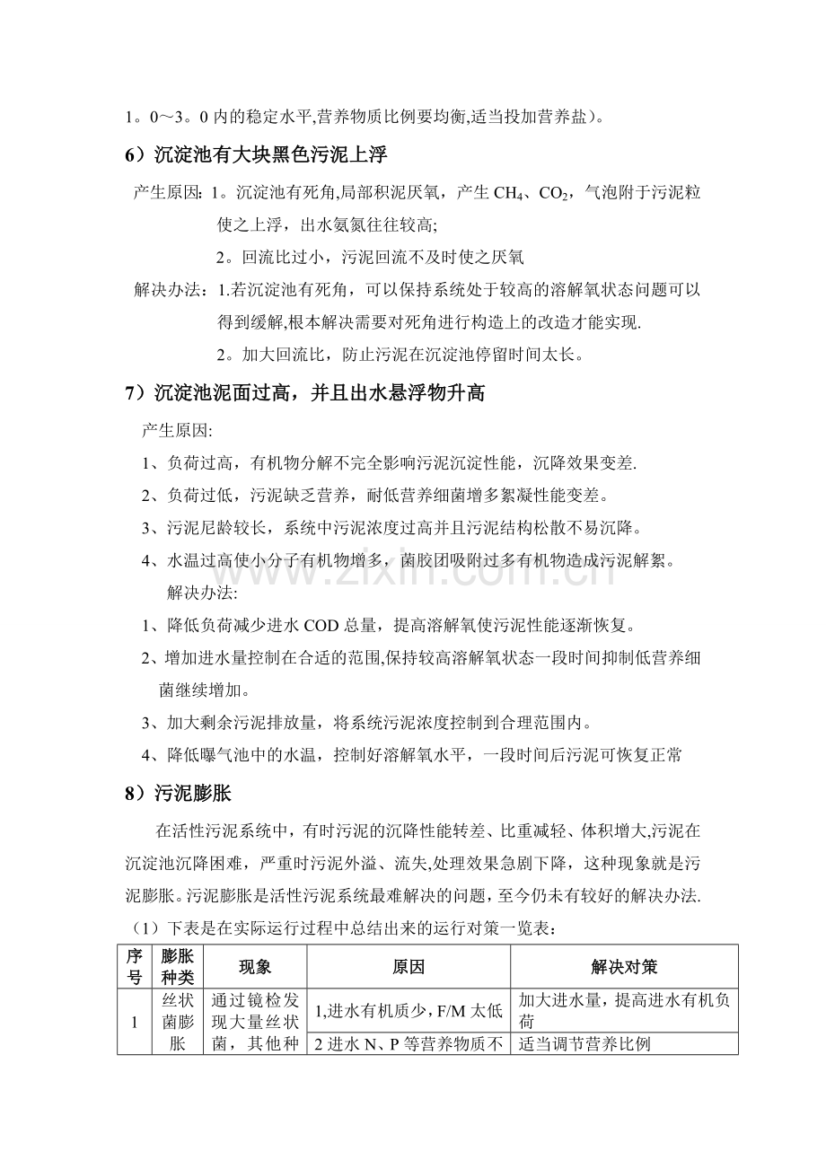 污水处理常见异常问题诊断分析及处理办法.doc_第2页