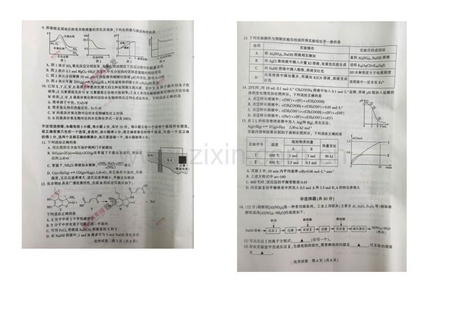 江苏省南通市2021届高三第二次调研测试-化学-扫描版含答案.docx_第2页