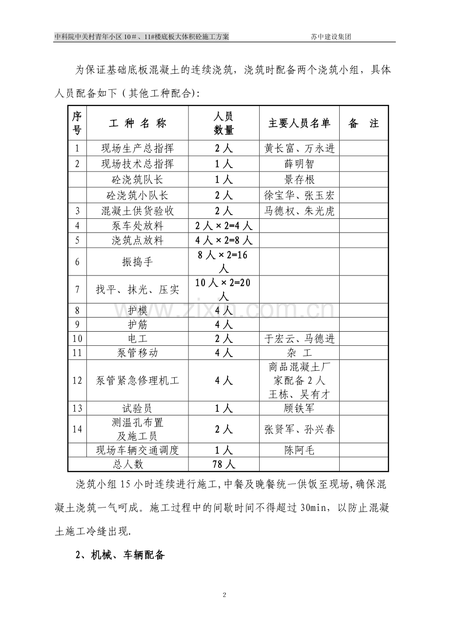 大体积混凝土施工方案--Fixed.doc_第2页