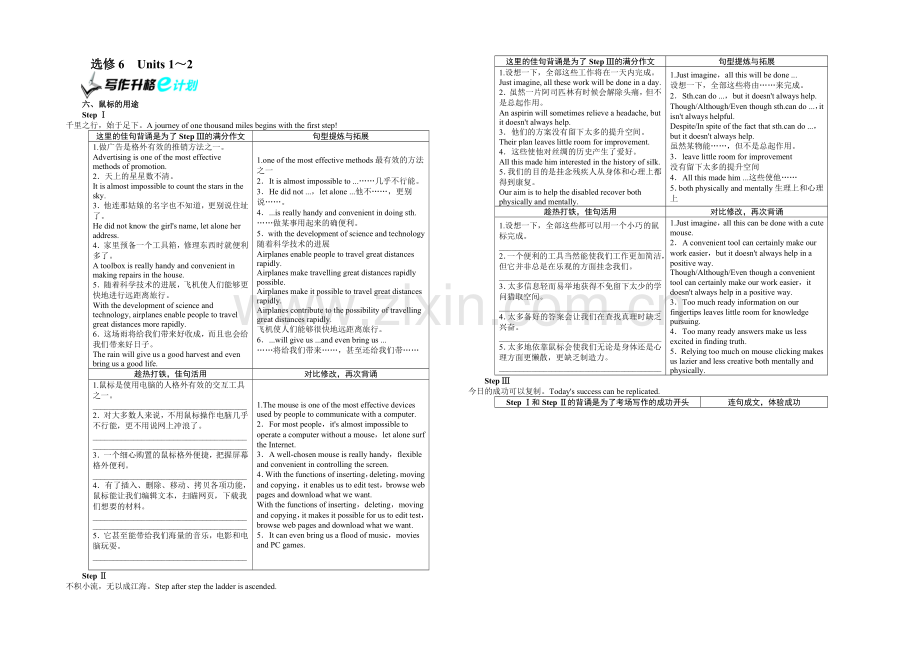 《志鸿优化设计》2020届高考英语人教版一轮复习教学案：选修6Unit1-Art.docx_第1页