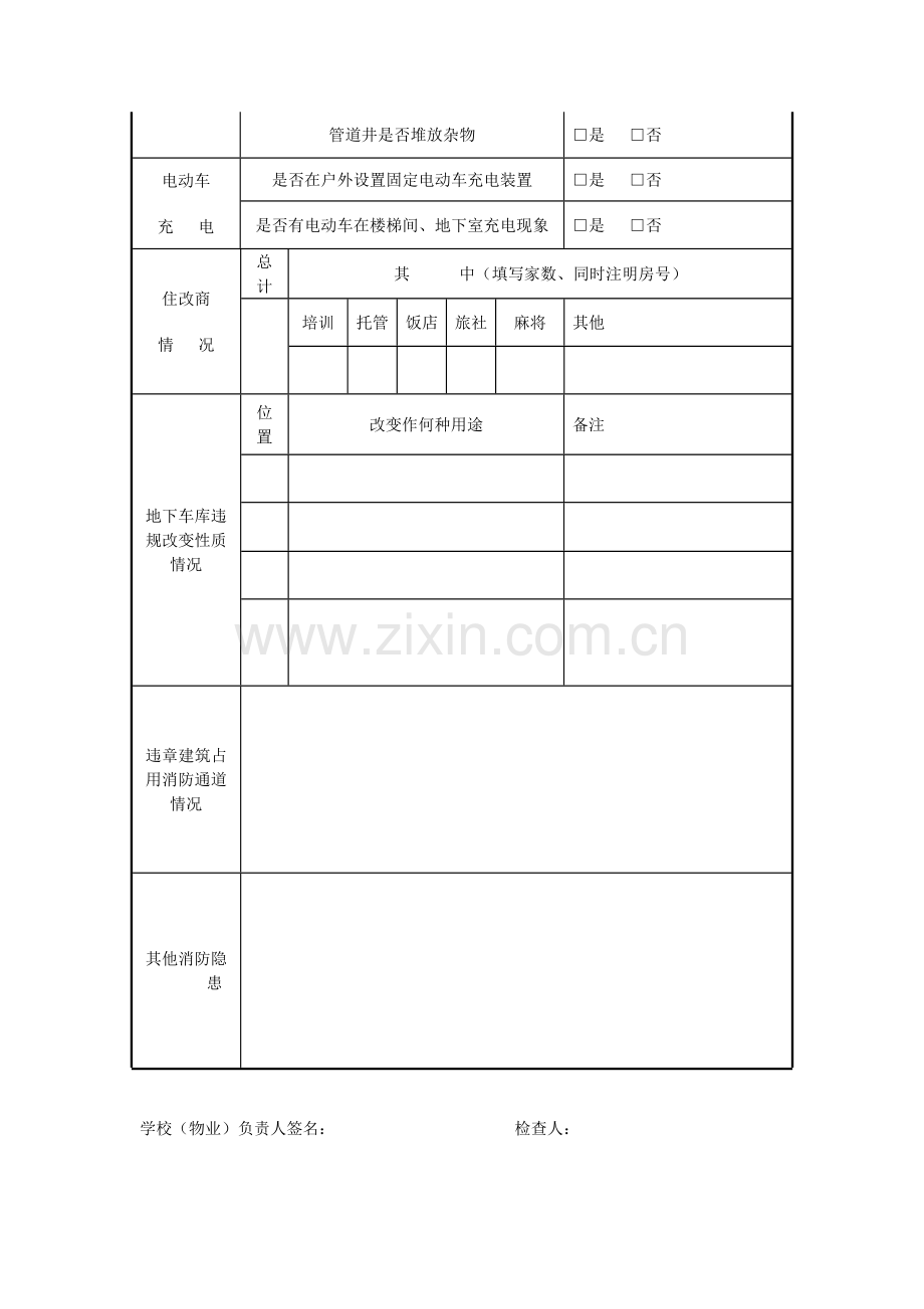 消防安全自查表.doc_第2页