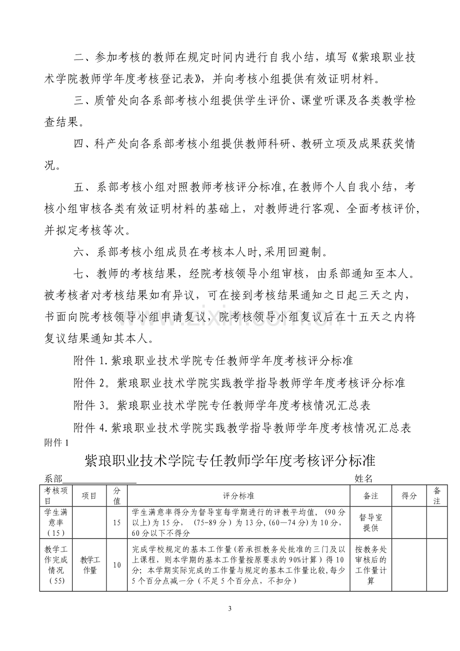 紫琅职业技术学院教师学年度考核办法(试行).doc_第3页