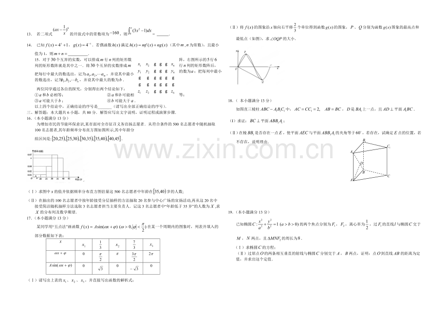 福建版2022届高三上学期第一次月考-数学(理)-Word版含答案.docx_第2页