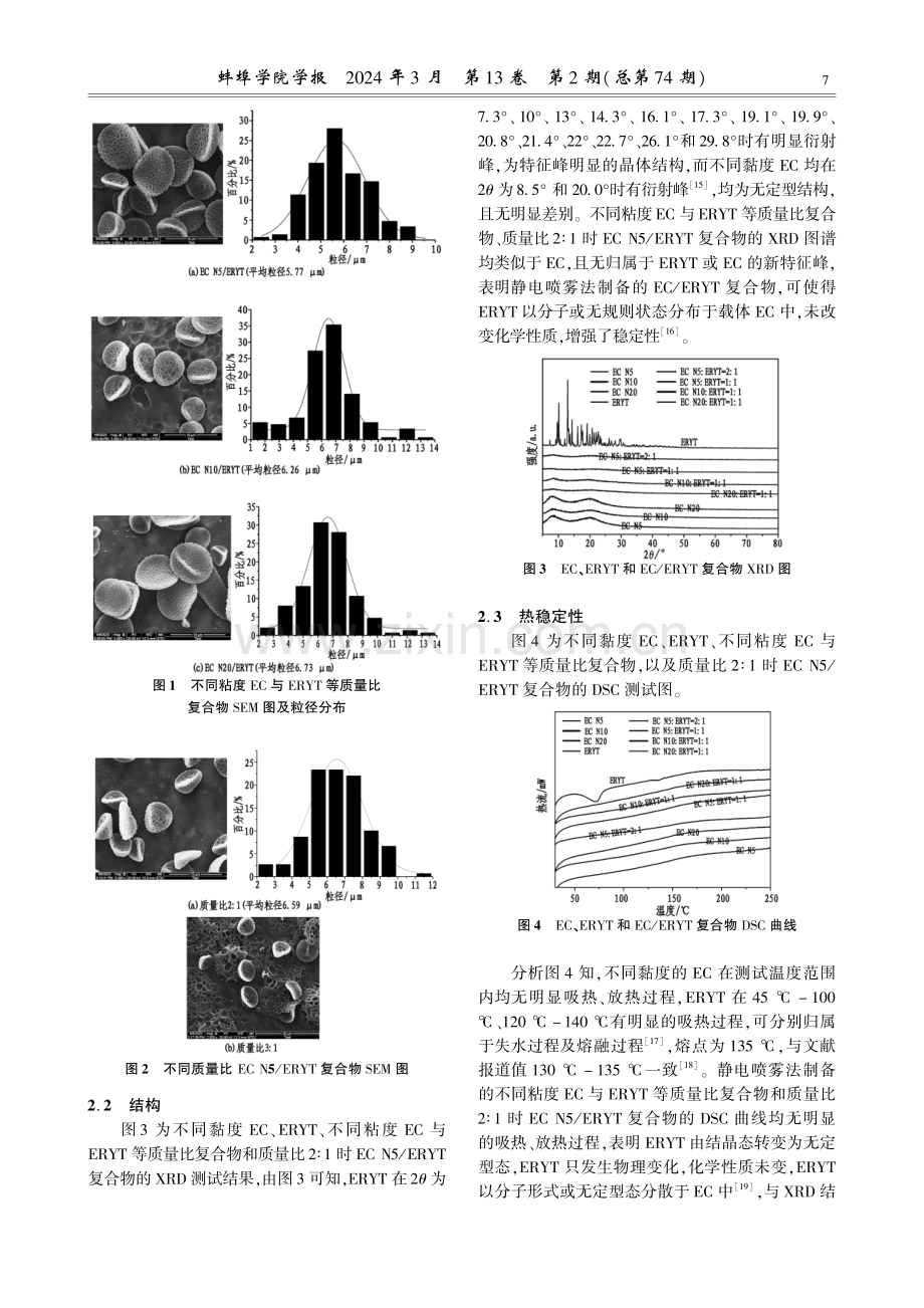 静电喷雾法制备乙基纤维素_红霉素复合物.pdf_第3页