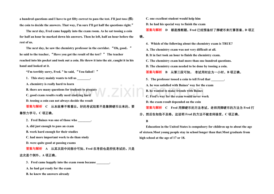 2020-2021学年高中英语(外研版)必修一双基限时练6.docx_第3页