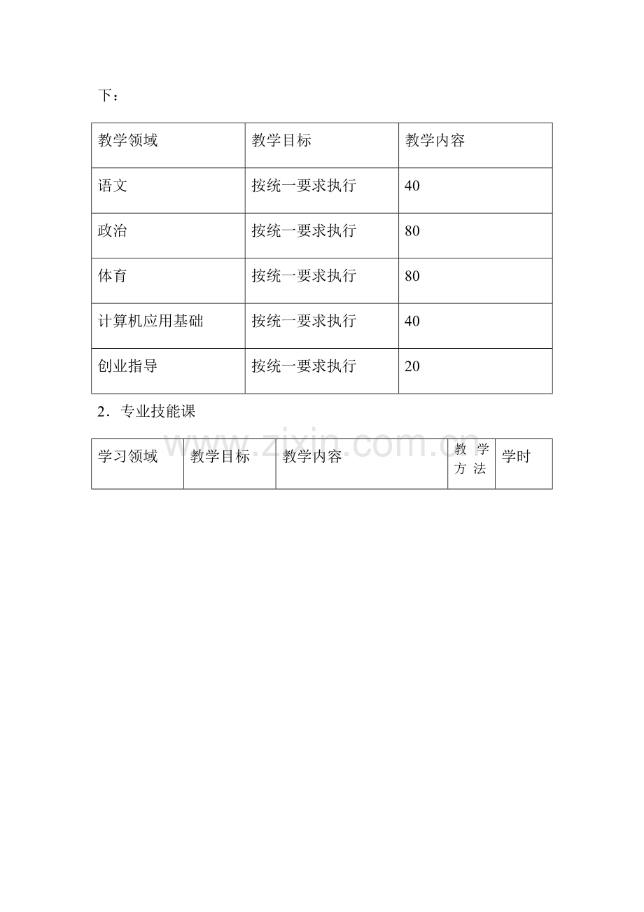 机械加工教学计划.doc_第3页