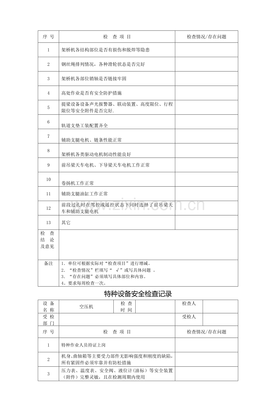 特种设备安全检查记录表.doc_第2页