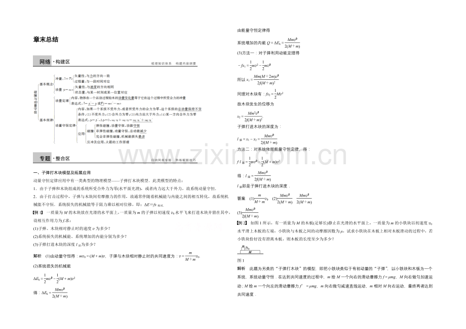 2021高中物理-第一章-碰撞与动量守恒-章末总结-学案(教科版选修3-5).docx_第1页