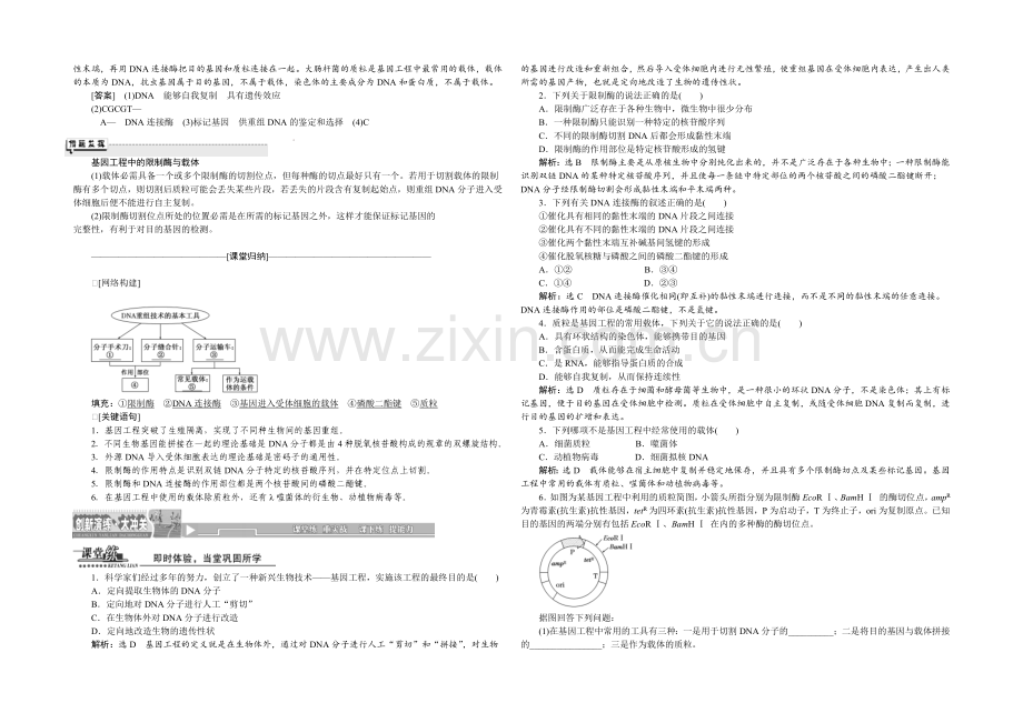 -2022届高三生物一轮复习教师用书-选修3-专题1-1.1DNA重组技术的基本工具.docx_第3页