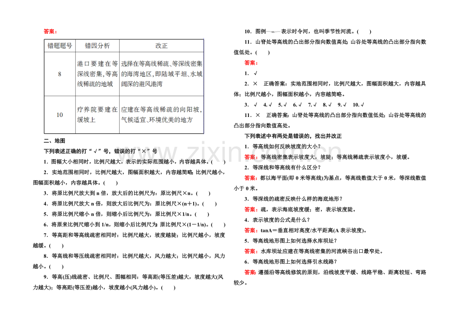 2021届高考地理二轮复习专题考前热身-教材快速记忆3.docx_第2页