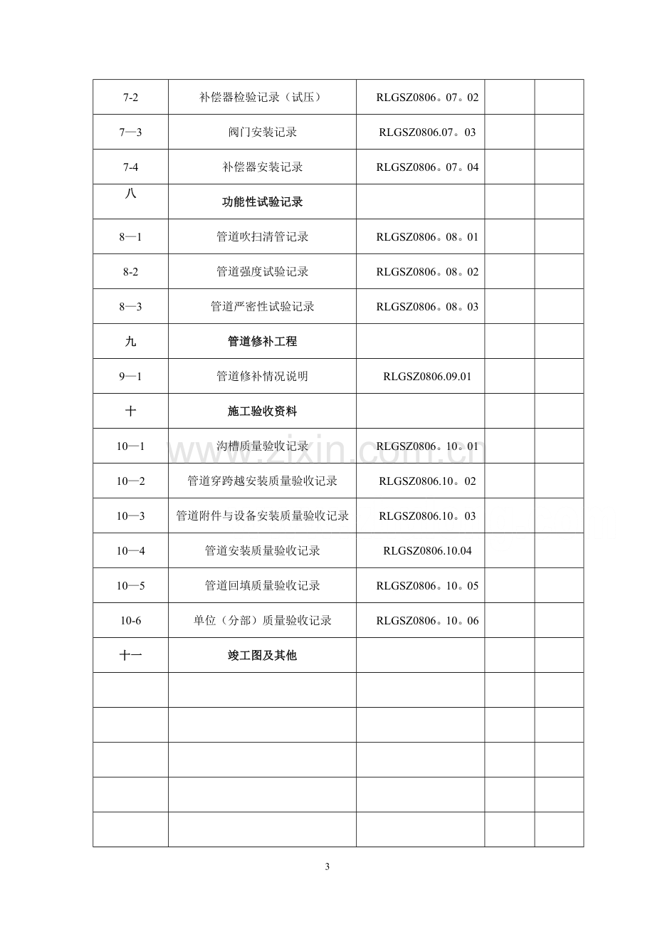 建筑工程施工统一用表(好用).doc_第3页