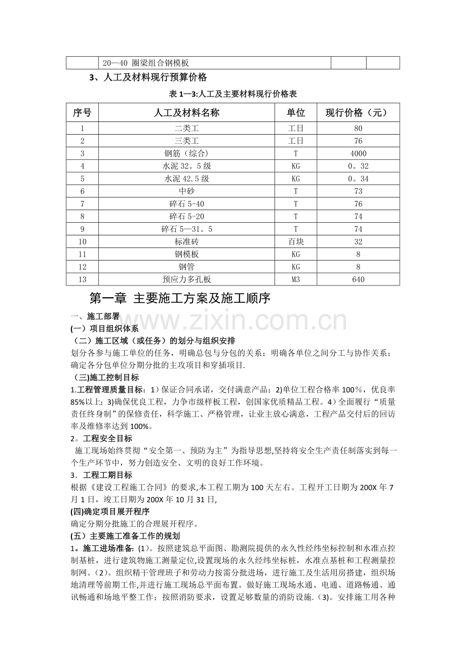 施工项目成本计划与控制--模板.doc_第3页