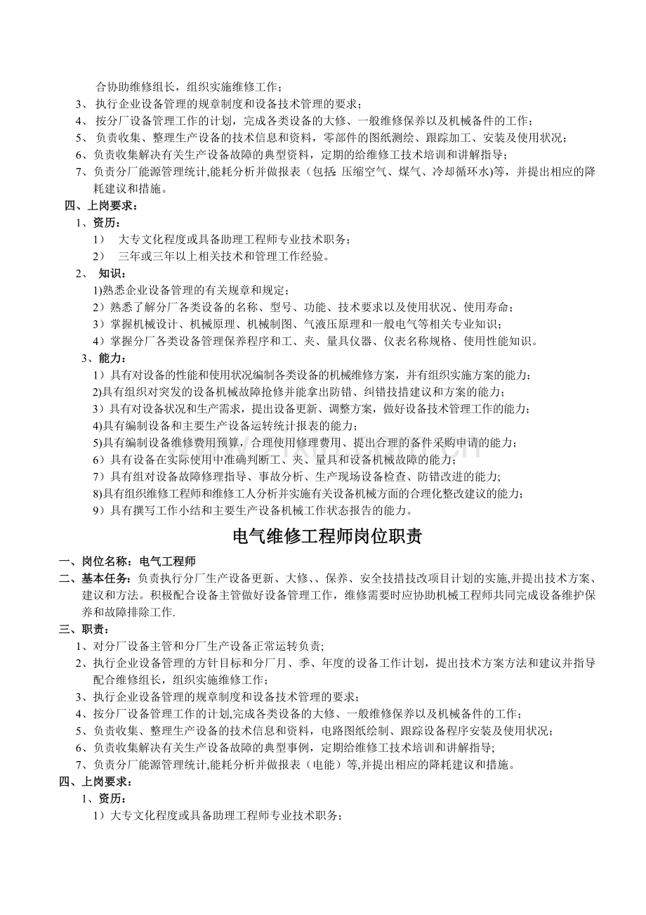 设备管理工作职责.doc_第2页