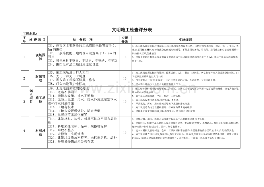 建筑安全检查表.doc_第3页