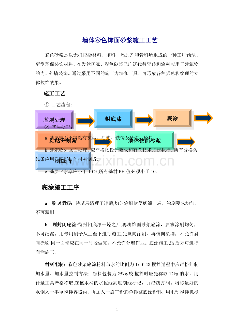 装饰砂浆施工工艺.doc_第1页