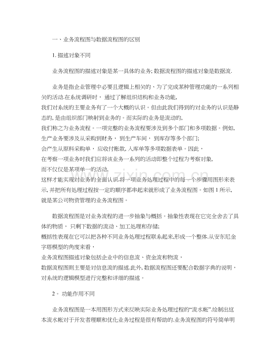 业务流程图和数据流程图的区别..doc_第1页