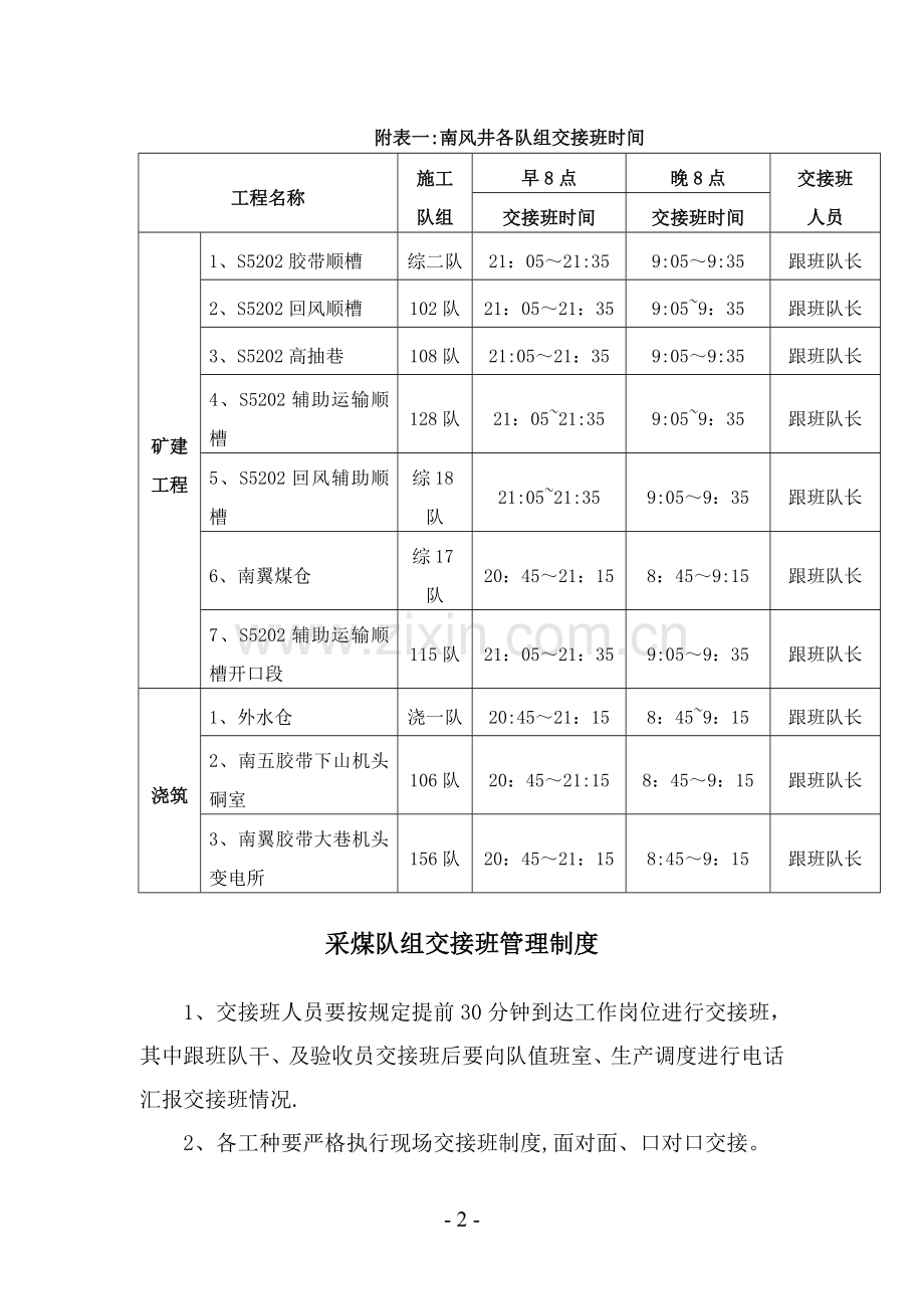 煤矿各队组交接班管理制度.doc_第2页