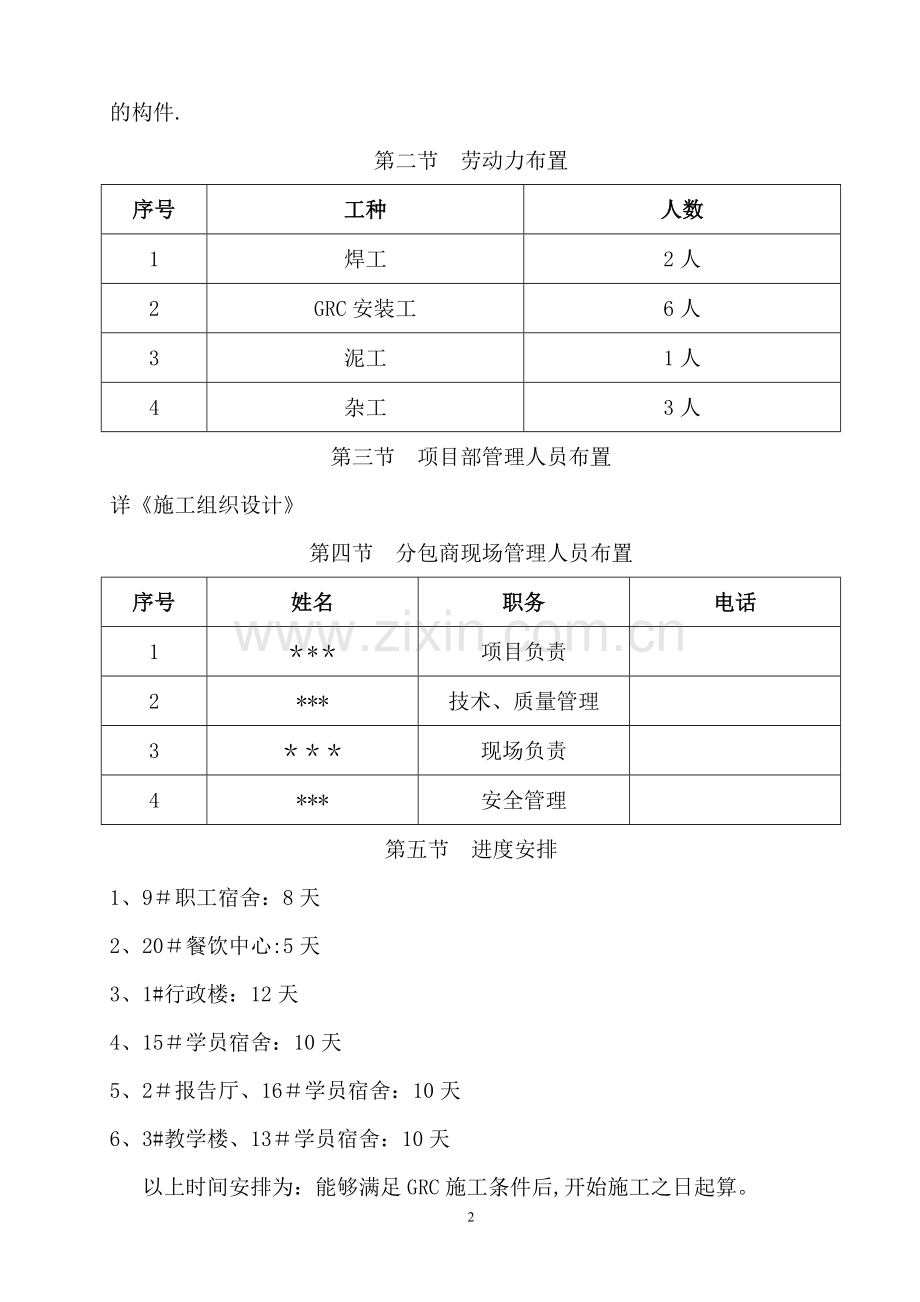 外墙GRC装饰构件专项施工方案.doc_第2页