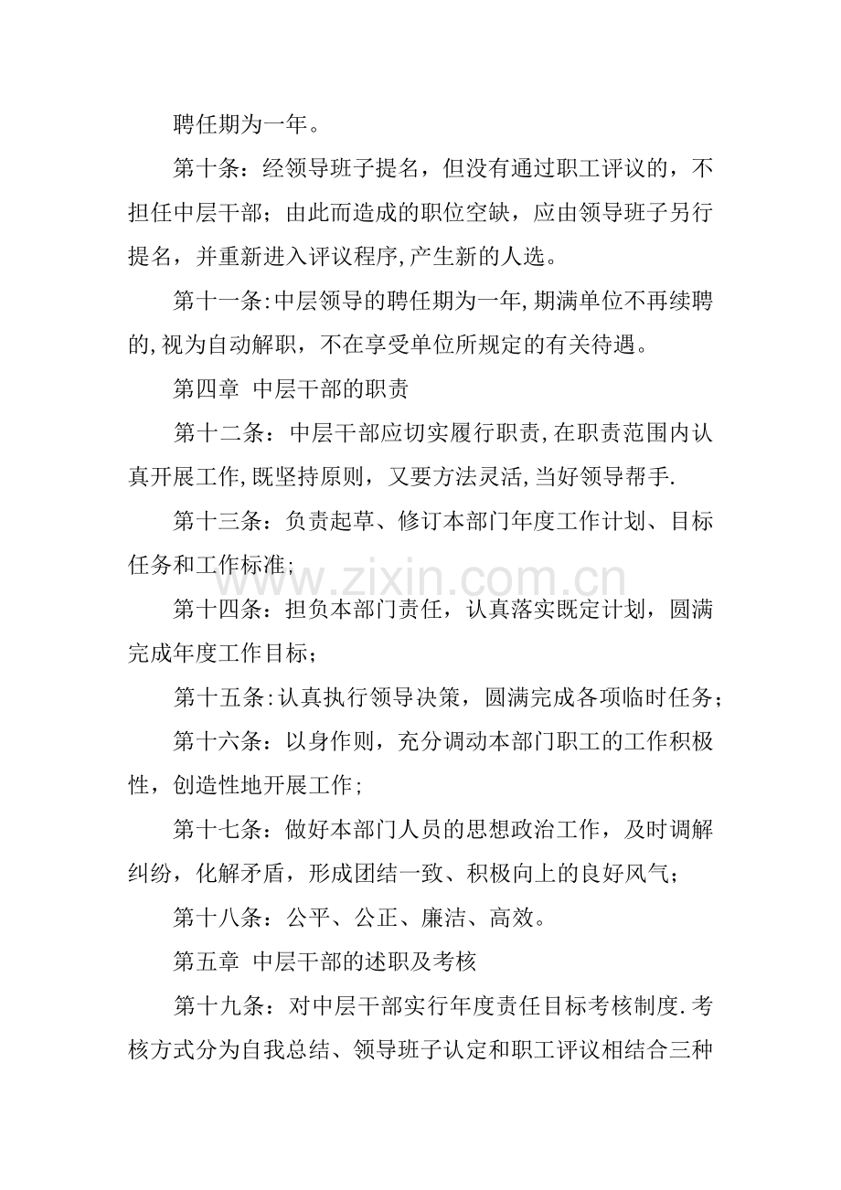 中层干部聘用及考核管理办法.docx_第3页