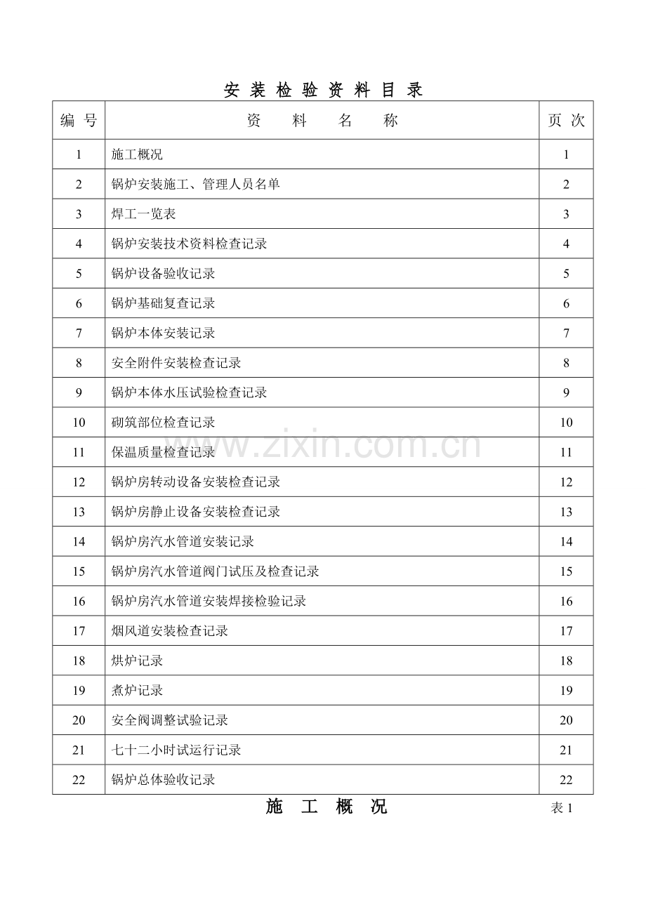 蒸汽锅炉安装质量证明书样本.doc_第2页