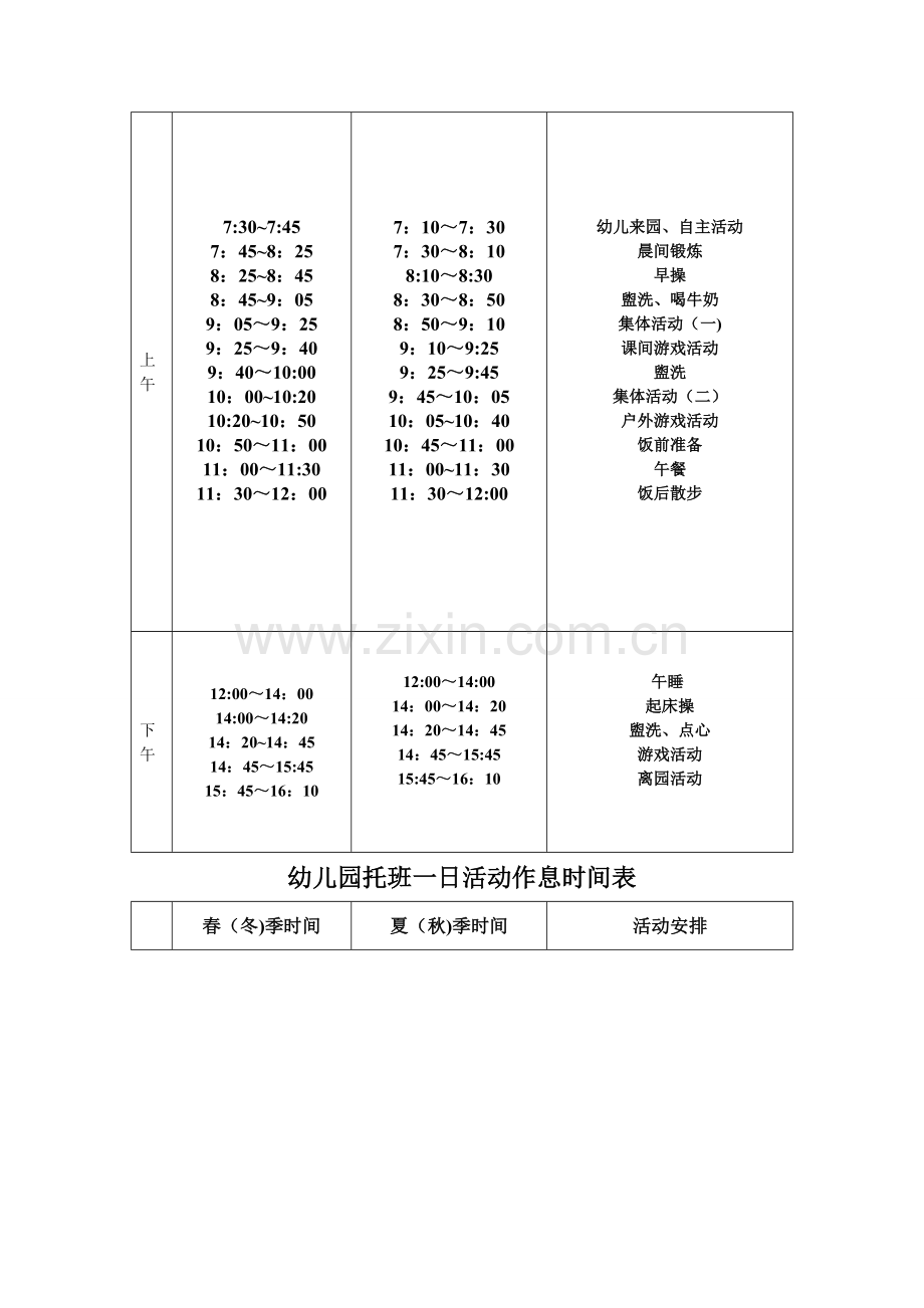 幼儿园各班一日活动作息时间表.doc_第3页