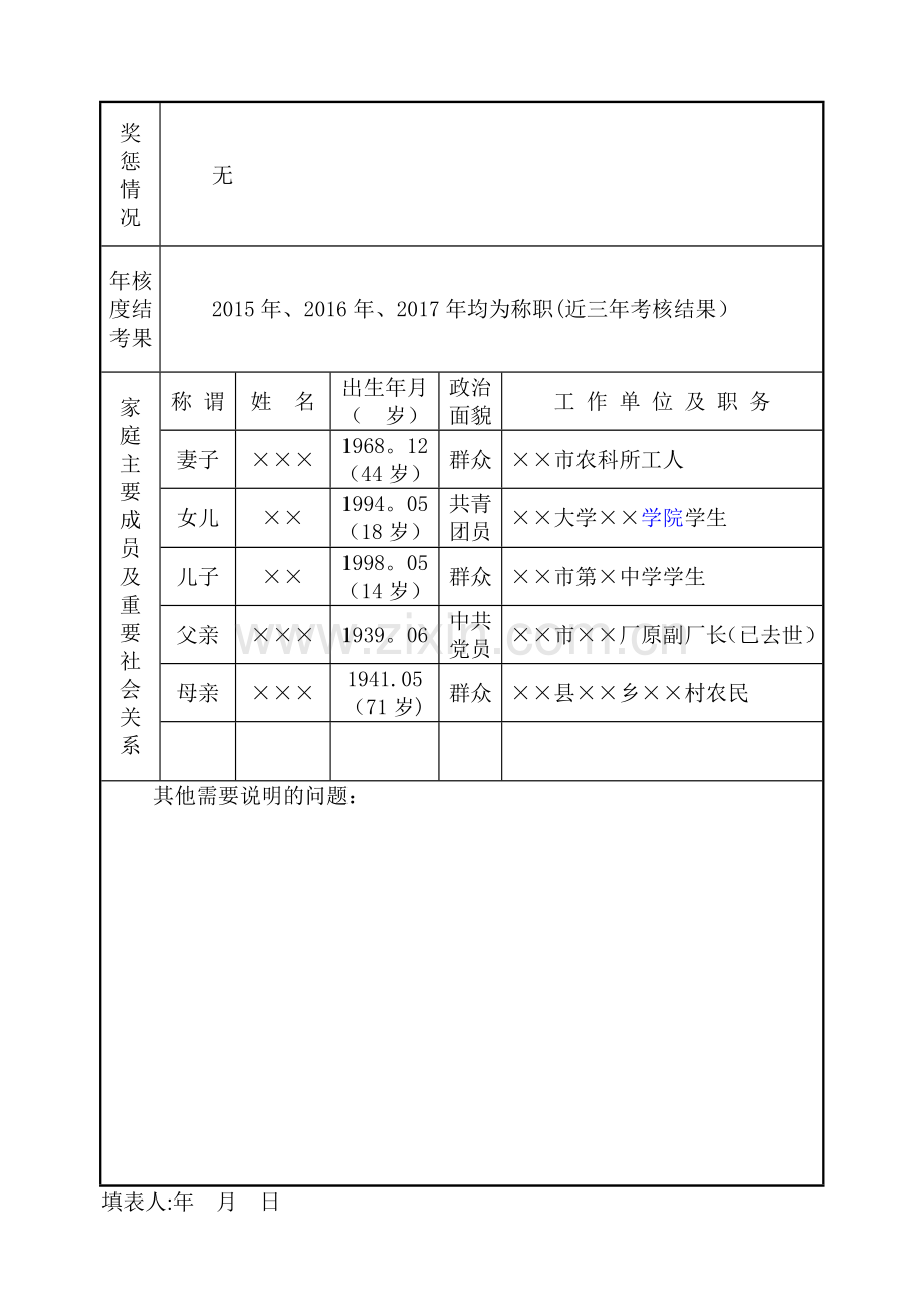 干部基本情况登记表.doc_第2页