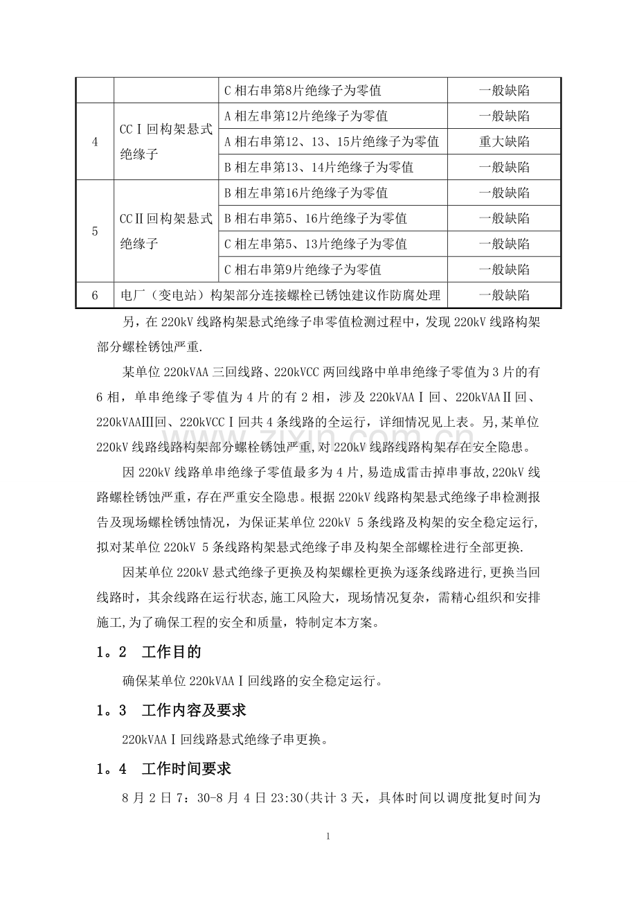 某单位220kV线路悬式绝缘子串更换施工方案.doc_第2页