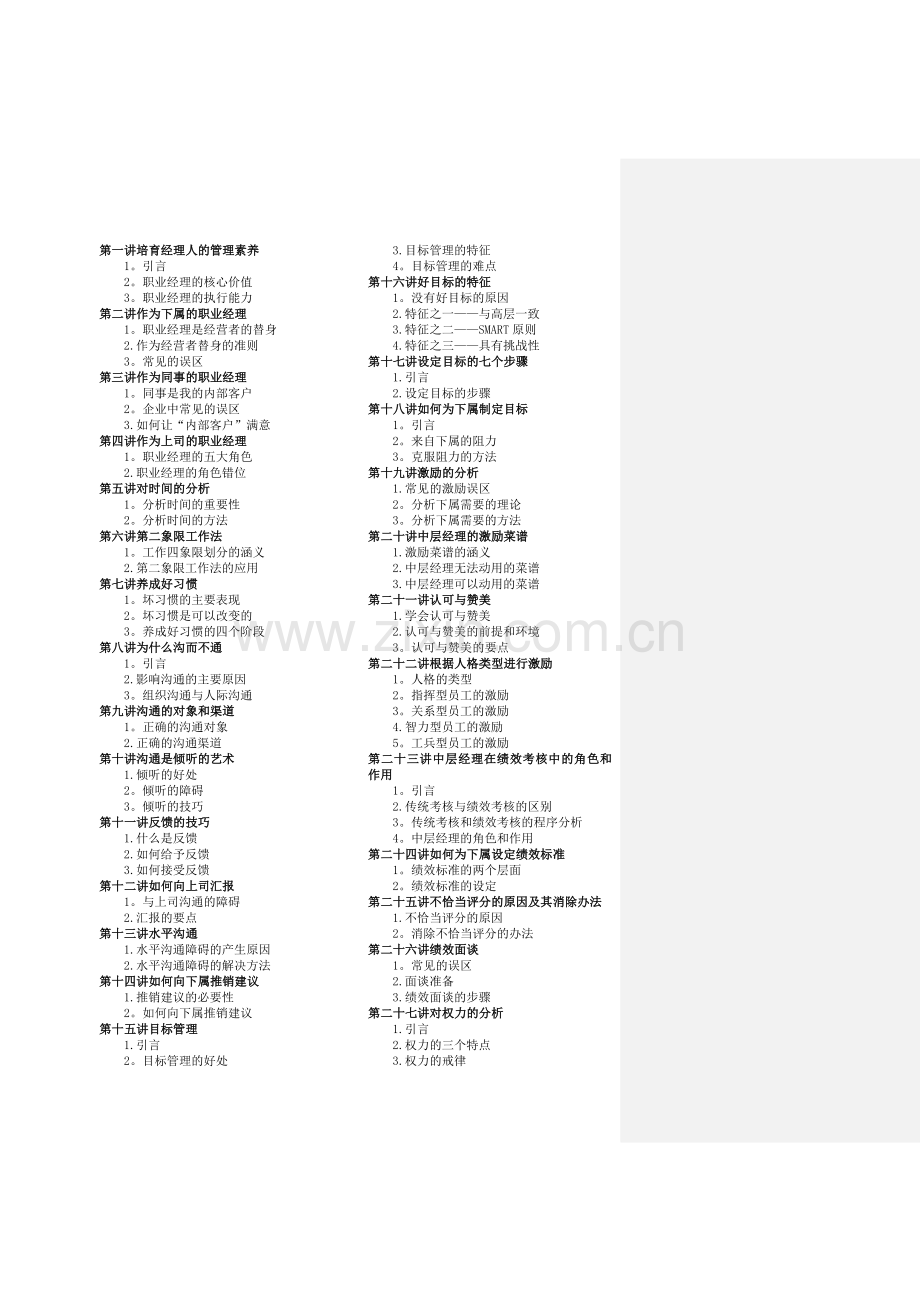 职业经理人十项技能培训.doc_第1页