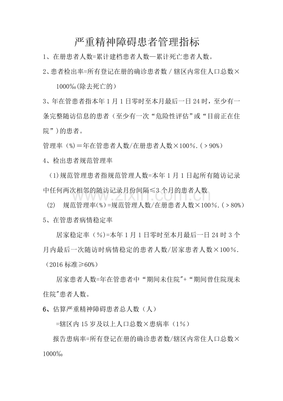 精神病管理指标及公式.doc_第1页